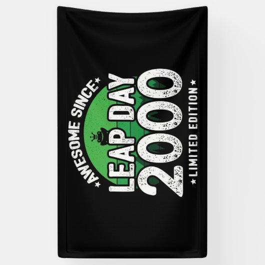 Geweldige sinds 2000 schrikkeljaar dag feb 29 Verj Spandoek (Verticaal)