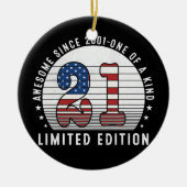 Geweldige sinds 2001 21 jaar oud 21 jaar oud keramisch ornament (Voorkant)