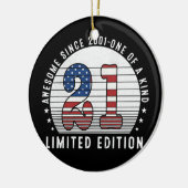 Geweldige sinds 2001 21 jaar oud 21 jaar oud keramisch ornament (Links)