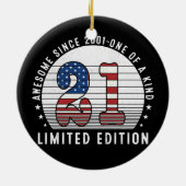 Geweldige sinds 2001 21 jaar oud 21 jaar oud keramisch ornament (Achterkant)