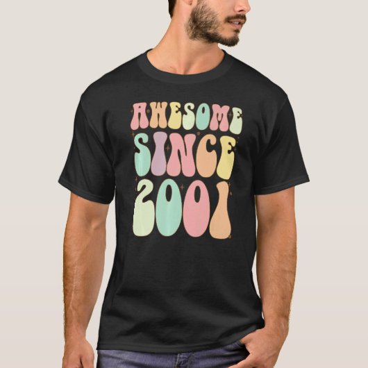 Geweldige sinds 2001 21-jarige meisjes t-shirt (Voorkant)