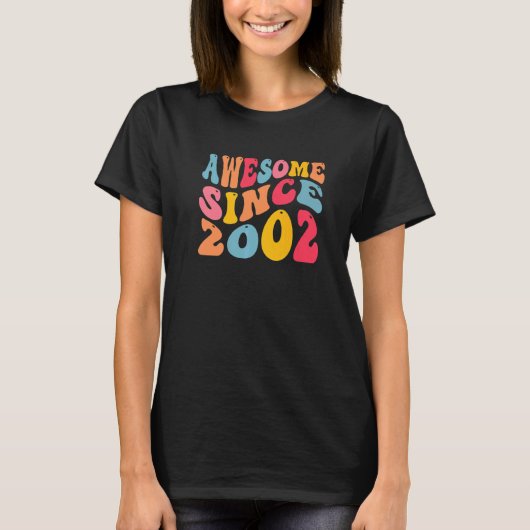 Geweldige sinds 2002 20 jaar oude Retro 20e T-shirt (Voorkant)