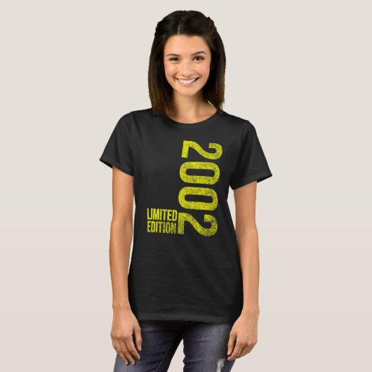 Geweldige sinds 2002 20e verjaardag t-shirt (Voorkant volledig)