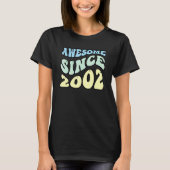 Geweldige sinds 2002  retro Birthday T-shirt (Voorkant)