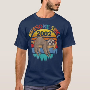Geweldige sinds 2002 Sloth Birthday 20 Years old B T-shirt