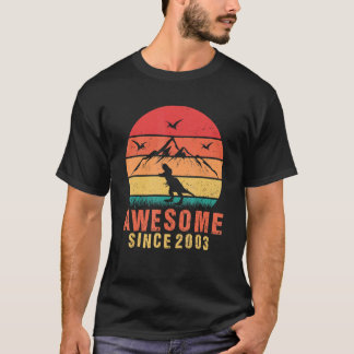Geweldige sinds 2003 Retro 19e verjaardag Dinosaur T-shirt