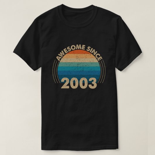 Geweldige sinds 2003 t-shirt (Design voorkant)