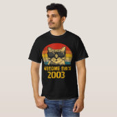Geweldige Sinds 2003 Verjaardag Gift Cat Lover 200 T-shirt (Voorkant volledig)