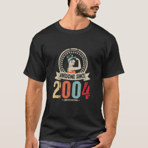 Geweldige sinds 2004 18e verjaardag 18 t-shirt