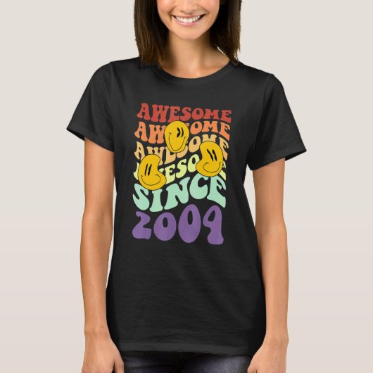 geweldige sinds 2004 level 18 unlocked Verjaardags T-shirt (Voorkant)