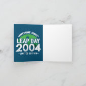 Geweldige sinds 2004 schrikkeljaar dag feb 29 Verj Kaart (Binnen)