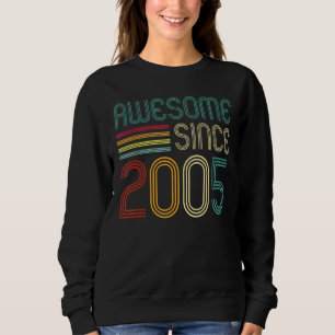 Geweldige sinds 2005 17e verjaardag Retro Trui