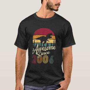 Geweldige sinds 2006, 15 jaar oud meisje Dino T-shirt