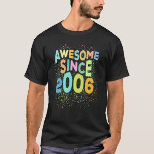 Geweldige sinds 2006 Retro 16 jaar oud 16e geboort T-shirt