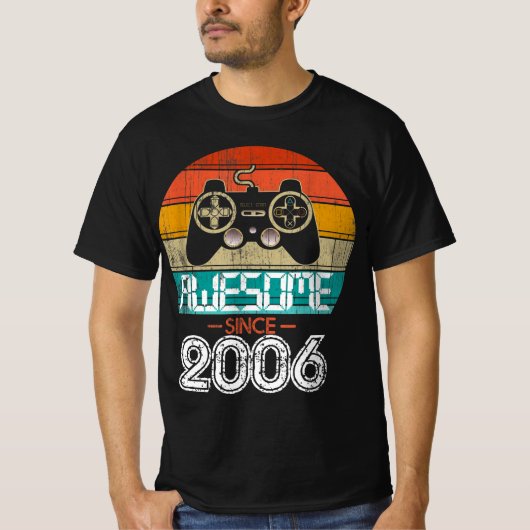 Geweldige sinds 2006,  Retro 2006 Game, Happ T-shirt (Voorkant)