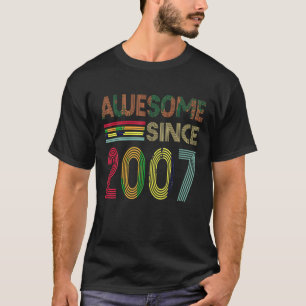 Geweldige sinds 2007 15e verjaardag Retro T Shirt