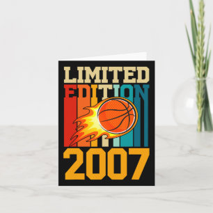 Geweldige sinds 2007 Birthday Basketball Limited E Kaart