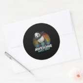 Geweldige sinds 2007 Dabbing Panda 13th Birthday Ronde Sticker (Envelop)