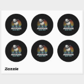 Geweldige sinds 2007 Dabbing Panda 13th Birthday Ronde Sticker (Vel)