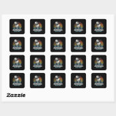 Geweldige sinds 2007 Dabbing Panda 13th Birthday Vierkante Sticker (Vel)