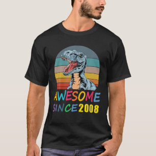 Geweldige sinds 2008 13e verjaardag Dinosaur Rex 1 T-shirt