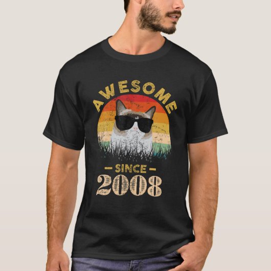  Geweldige sinds 2008 14 jaar oud T-shirt (Voorkant)