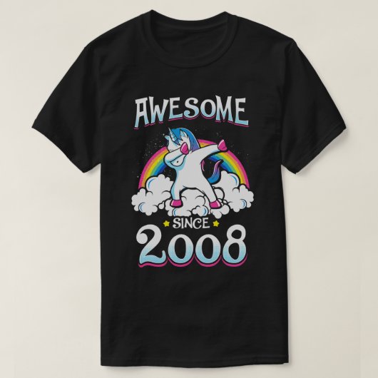 Geweldige sinds 2008 1 t-shirt (Design voorkant)
