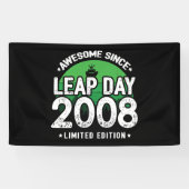 Geweldige sinds 2008 schrikkeljaar dag feb 29 Verj Spandoek (Horizontaal)
