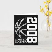 Geweldige sinds 2008 Verjaardag Bysketbyll Limited Kaart (Gele Bloem)