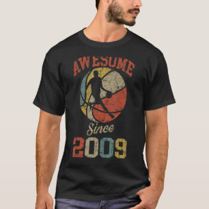 Geweldige sinds 2009 13e verjaardag basketbal spel t-shirt