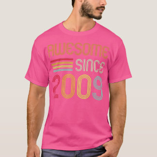 Geweldige sinds 2009 13e verjaardag Retro T-shirt