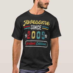 Geweldige sinds 2009 14 jaar oud op de 14e verjaar t-shirt