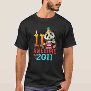 Geweldige sinds 2011 11 jaar oud Panda 11th Birthd T-shirt