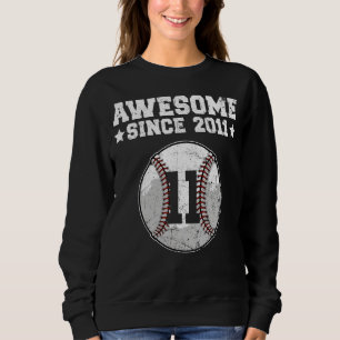 Geweldige sinds 2011 Baseball 11 jaar Trui