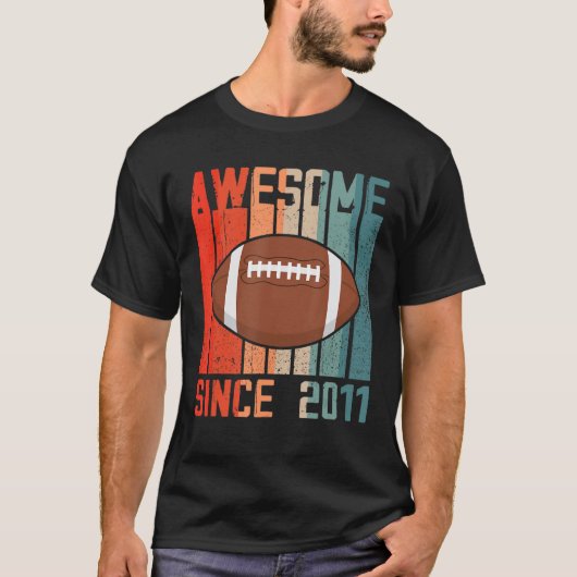 Geweldige sinds 2011 elfde verjaardag 11 jaar oud  t-shirt (Voorkant)