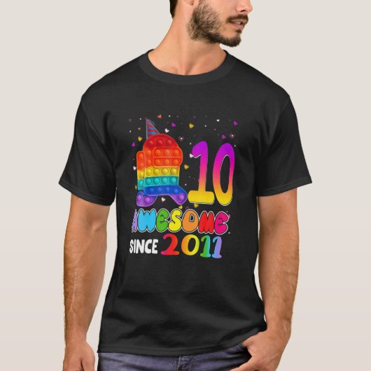 Geweldige sinds 2011 onder de Pop met de tiende ge T-shirt (Voorkant)