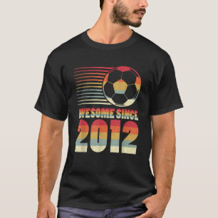 Geweldige sinds 2012 Voetbal 11e verjaardag T-shirt