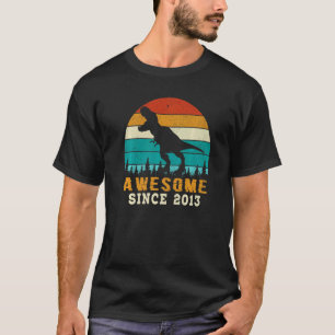 Geweldige sinds 2013 9e Verjaardag Dinosaurus 9 ja T-shirt