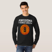 Geweldige sinds 2013 Basketball 9 jaar T-shirt (Voorkant volledig)