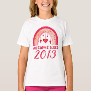 Geweldige sinds 2013 regenboog 9e verjaardag Gift T-shirt