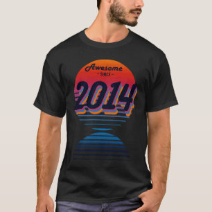 Geweldige sinds 2014 70's 80's Retro Party Birthda T-shirt