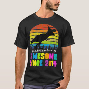 Geweldige sinds 2014 Dinosaur Birthday Boy T-shirt
