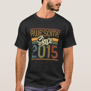 Geweldige Sinds 2015 10e Verjaardag 10 Jaar Oud Bd T-shirt