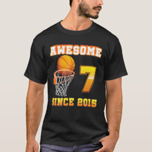 Geweldige sinds 2015 7 jaar Basketball T-shirt