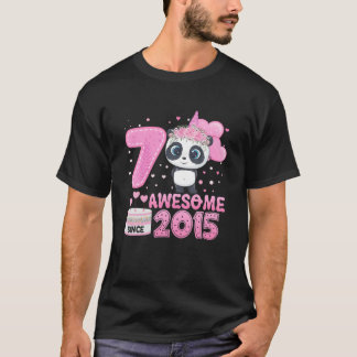 Geweldige sinds 2015 7 jaar oud 7e verjaardag Pand T-shirt
