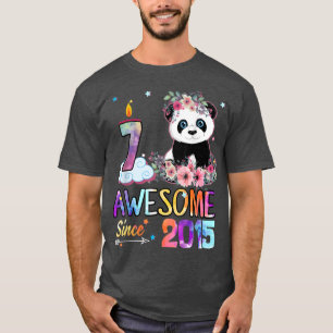 Geweldige sinds 2015 7e verjaardag 7 jaar oud Pand T-shirt