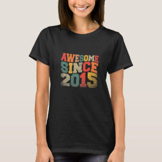  Geweldige sinds 2015 Retro 7 jaar T-shirt