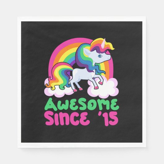 Geweldige sinds 2015 Unicorn Servet (Voorkant)