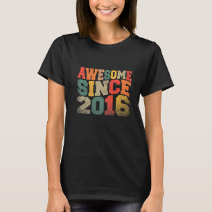  Geweldige sinds 2016 Retro 6 jaar T-shirt