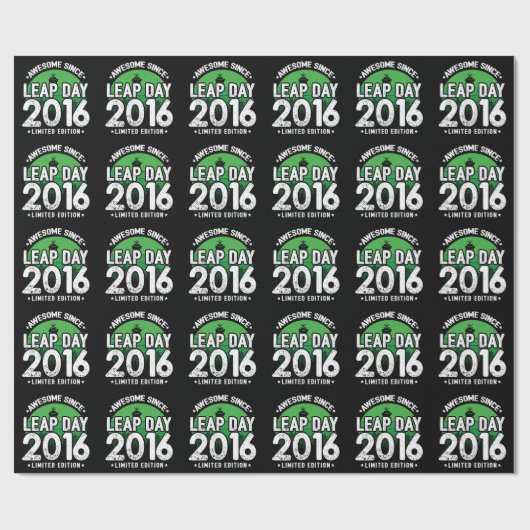 Geweldige sinds 2016 schrikkeljaardag feb 29 Verja Cadeaupapier (Vlak)